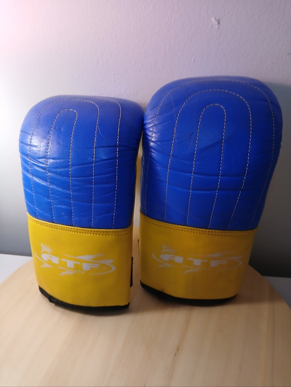 Blue and Yellow Boxing Gloves